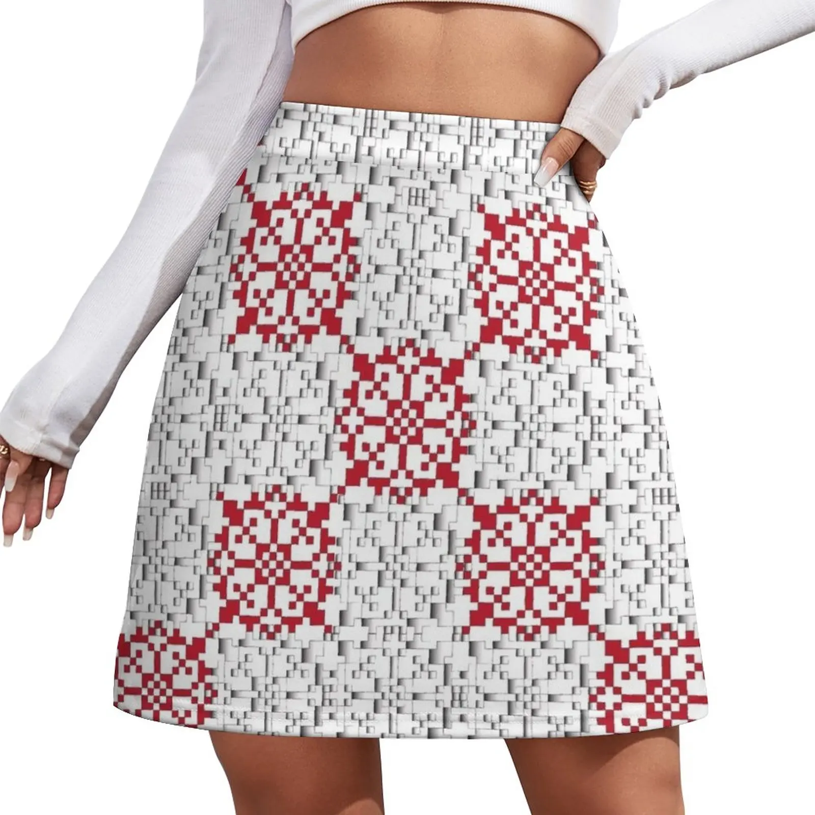 

Latvian Sun (folk art pattern) Mini Skirt festival outfit women korean style clothes women 2023 skirt for woman korean skirt