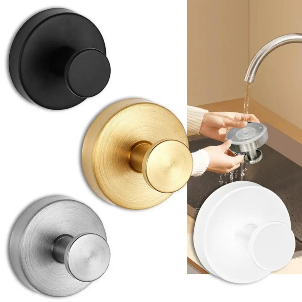 Easy Installation Suction Cup Hook No-drill Hook Stainless Steel Suction Cup Wall Hooks for Coat Bathrobe Corrosion Resistant