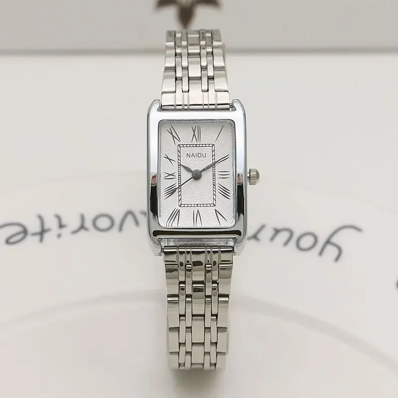 

Watches for Women Rectangular Roman Scale Ladies Steel Strap Watch Fashion Trend Thin Strap Quartz Wristwatches Relogio Feminino