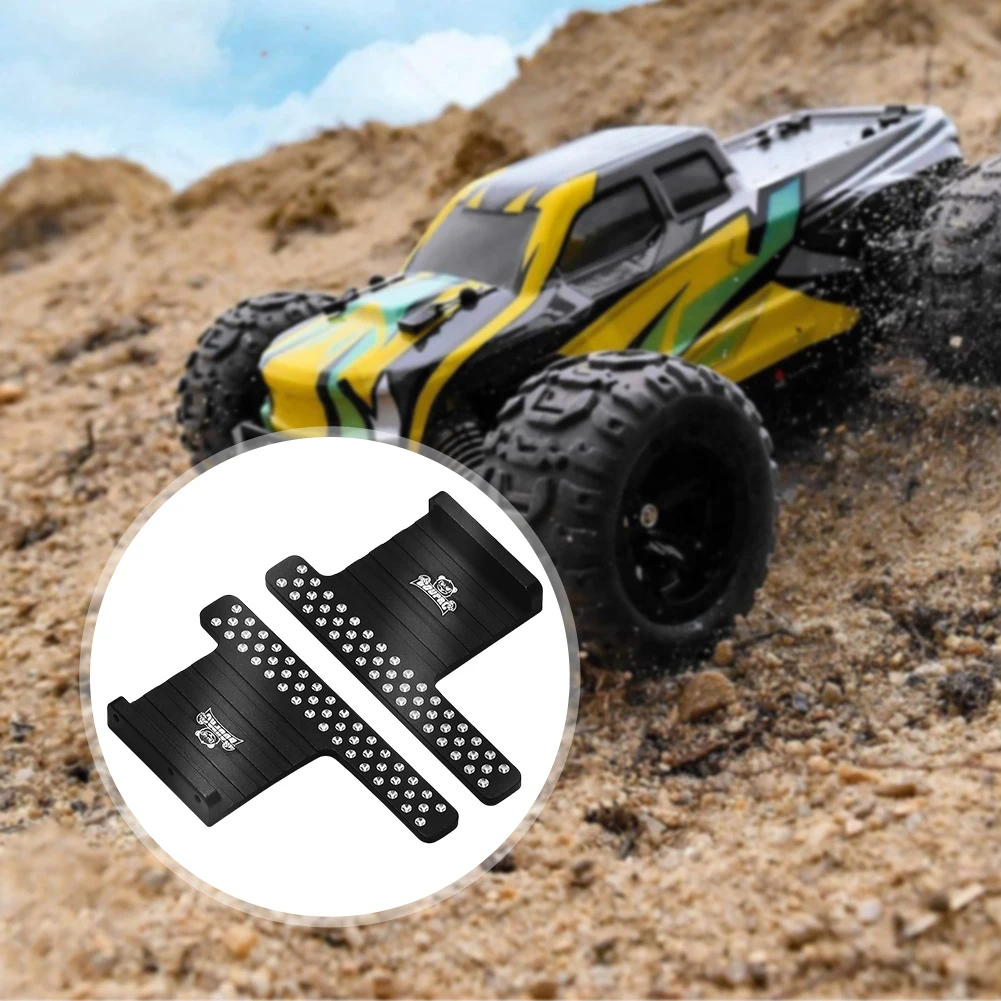 

2Pcs Aluminum RC Side Pedals Plates Side Step Pedal Metal Side Step Board for 1/24 Axial SCX24 RC Crawler Car Upgrade Parts
