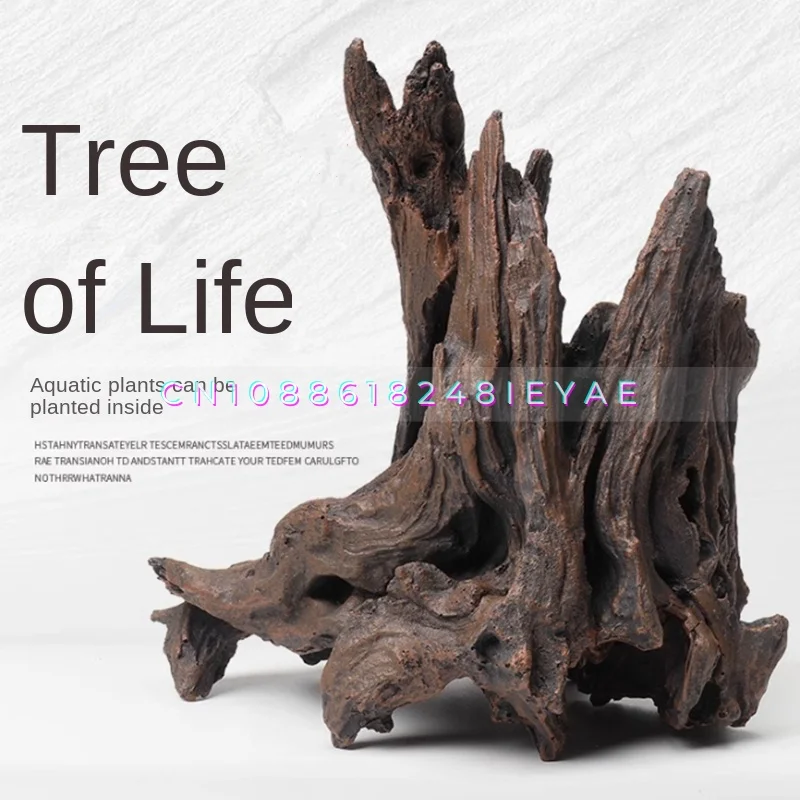 Tree of Life Aquarium Decorations Simulation Purple Teak Fish Tank Decor  Aquario Acessório Sunken Wood Peceras Accesorios