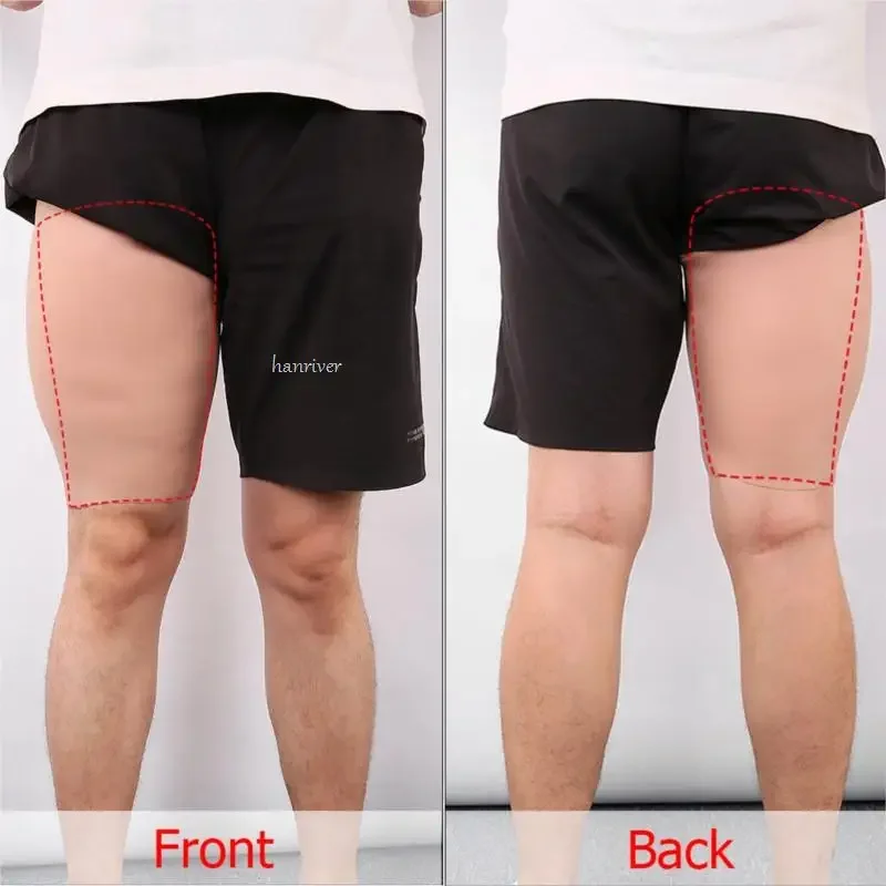 Rehausseur de cuisses en Silicone, faux legs riches réalistes pour cicatrices de jambes, tatouage, marque de naissance, correcteurs de cuisses