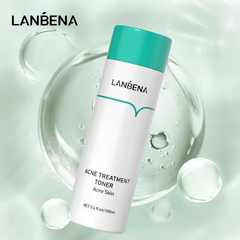 Lanbena-tônico facial hidratante e não reutilizado, adequado para pele com acne, pele com pele, 100ml