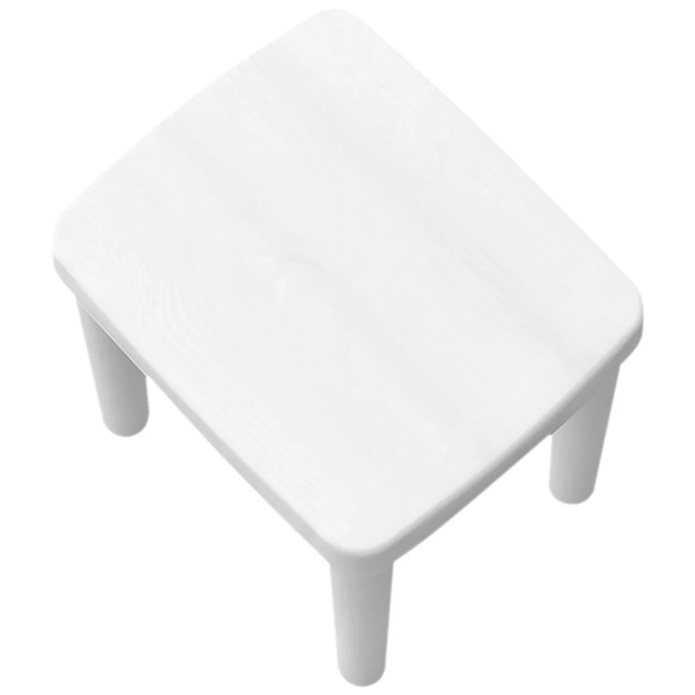 

Japanese Style White Footstool Convenient Bedroom Step Garden Stools Thicken Living Plastic Kitchen Pedal Stepping