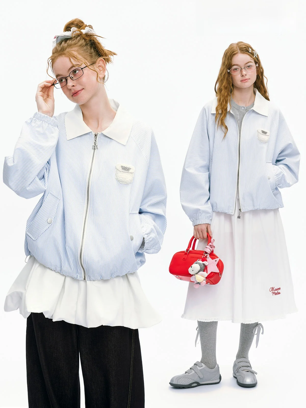 

Повседневная свободная женская куртка LAOMAER, весна 2026, новая универсальная полосатая верхняя одежда, женский топ из смесового полиэстера, вискозы и хлопка