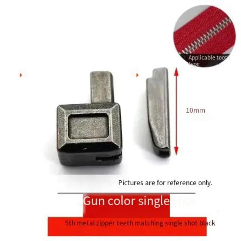 Metal Resin Nylon Zipper Repair Kit Single Double Open Zipper Insert Box Bottom Base DIY  Replacement  Accessories  Set