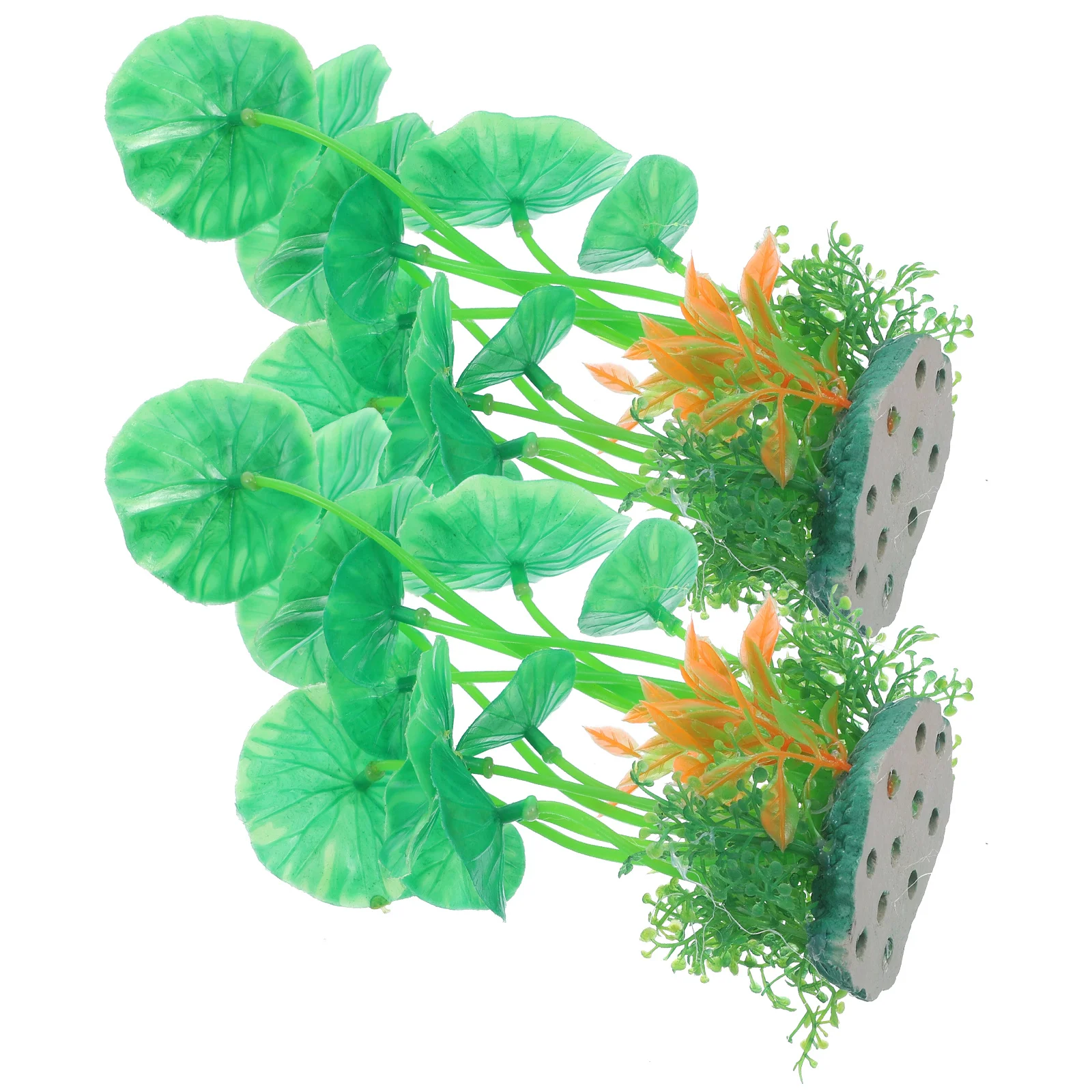 

2Pcs Fish Tank Plastic Plants Artificial Aquarium Decorations Betta Fish Tank Decor Small Durable Realistic Water Grass