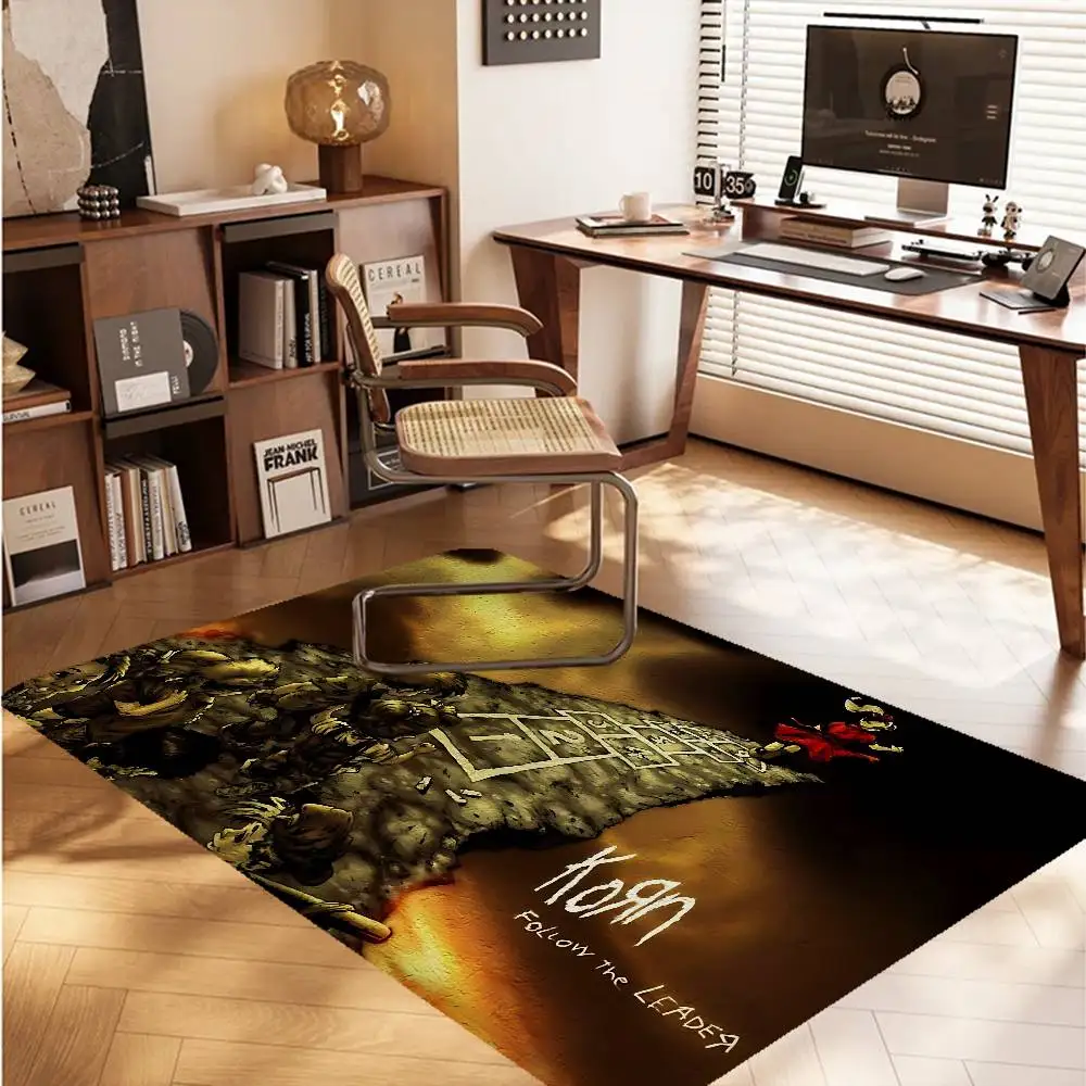K-Korn Rock Band Entrance Door Mat Nordic Style Home Doormat Bathroom-Toilet Mats Bedroom Hotel Decor Mat
