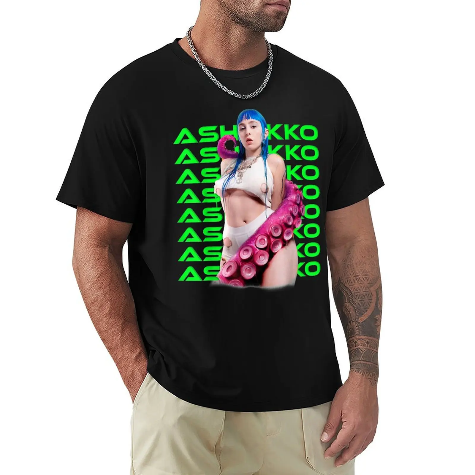 

ASHNIKKO - Ashnikko Anime Bunny - ASHNIKKO lover T-Shirt Vintage Print Crew Neck Tee