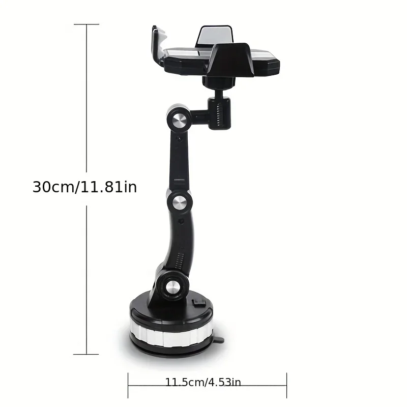 Universal Car Phone Holder Mount Super Adsorption Holder for Hands-Free Driving GPS 360° Adjustable Windshield Console Stand