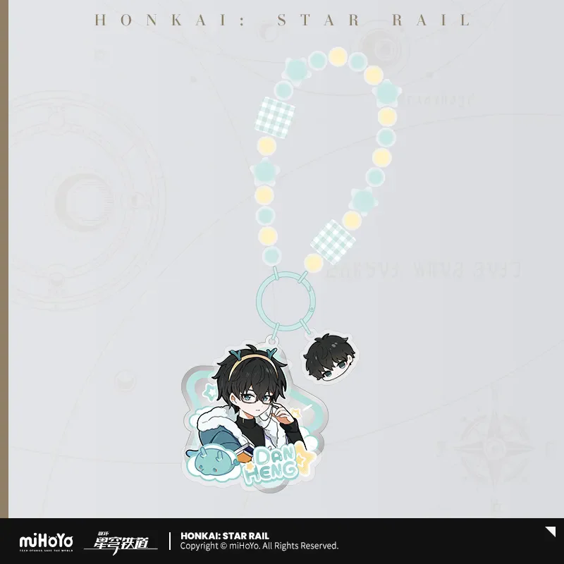 [Genuine] miHoYo Game Honkai Star Rail Male Dormitory Series Pendant Jing Yuan Dan Heng Blade Sunday Key Chain Cosplay Xmas Gift 3