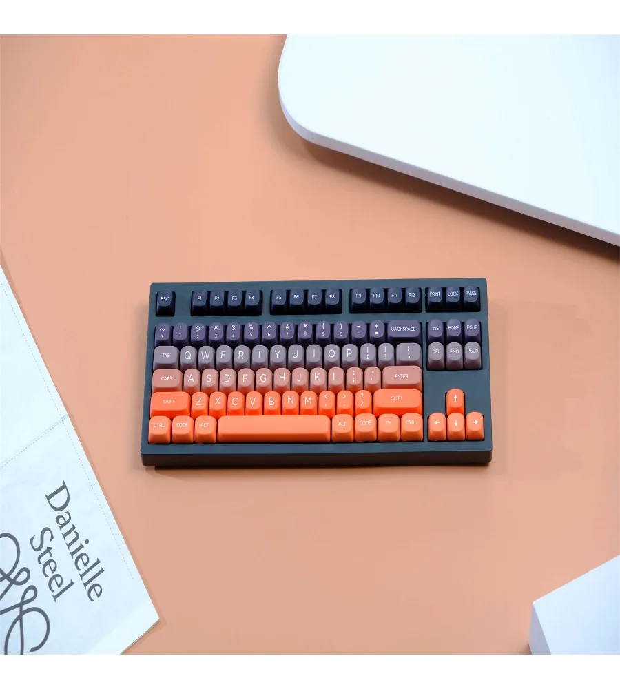 Keycap personality sublimation process suitable for a variety of mechanical keyboard keycap wooting126 key PBT material