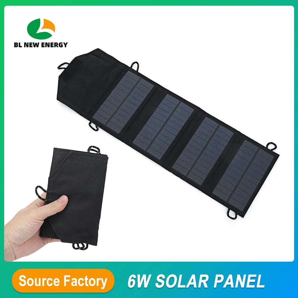 

Compact Portable Foldable Solar Charger Bag 7W with USB Port for Outdoor Camping Hiking Emergency Power Bank Charging