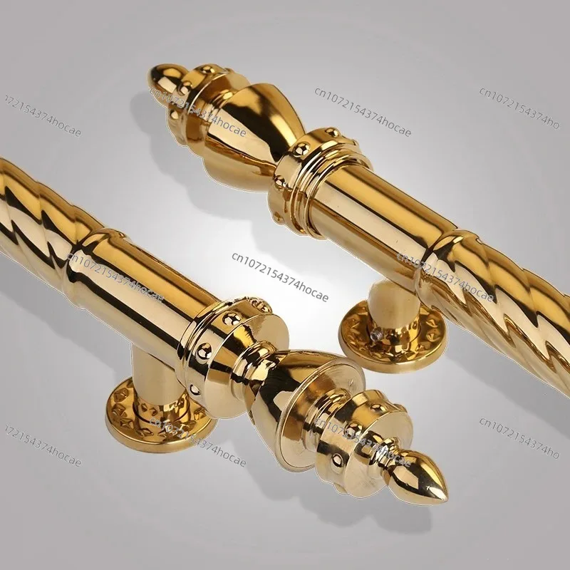 2026 Door Handle 600mm/800mm/1000mm Thick Titanium Thread KTV Stainless Steel Door Glass Door Handle Modern Luxury WM-8011