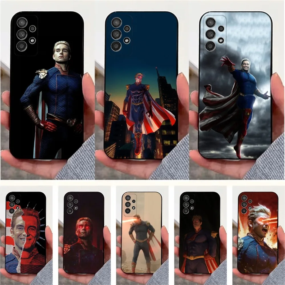 H-Homelander T-The Boys Phone Case For Samsung S25,S24,S23,S22,S20,S21,S10,Ultra,Plus,Lite,FE,Soft Silicone Black Cover