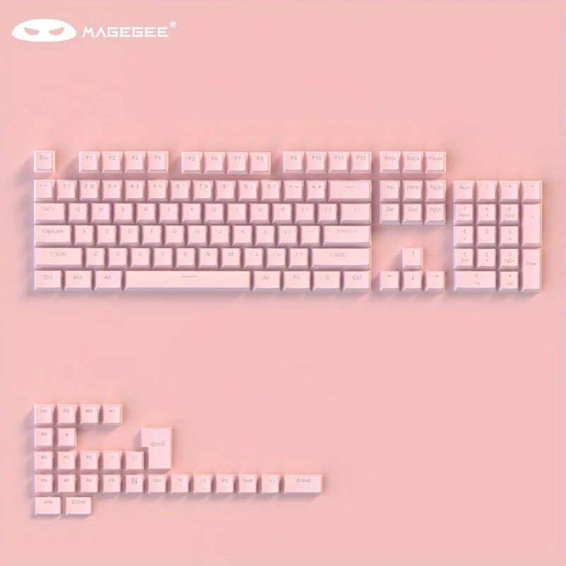 MageGee PBT Key Cap Double Skin Milk Pudding Two Color Injection Molding Transparent Key Cap 61/87/98/100/104OEM Height(not Keyb