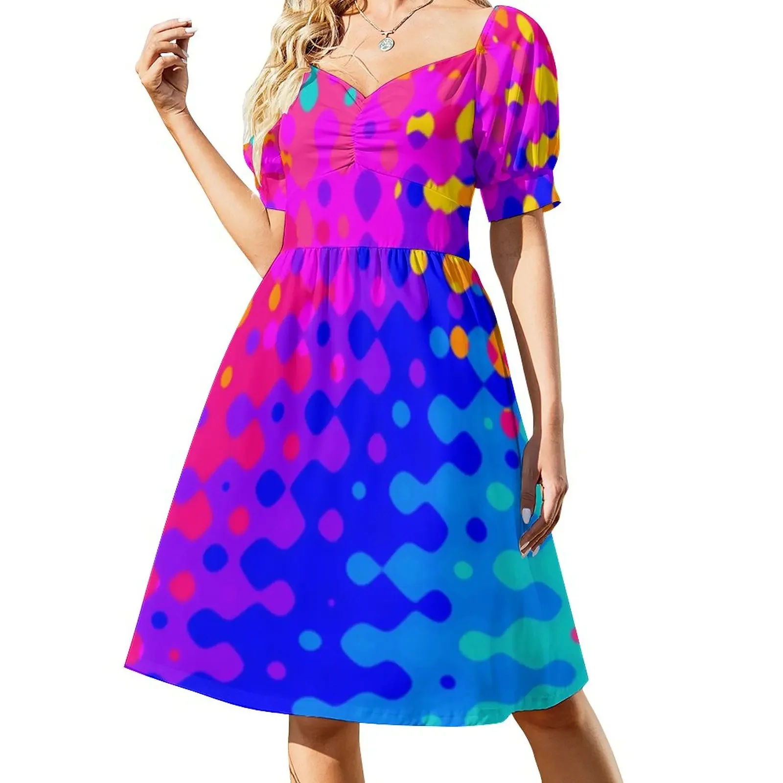 

Totally Trippy Hippy Rainbow Short-Sleeved Dress womens clothing luxury evening dresses 2025 elegant party dress for women 2025
