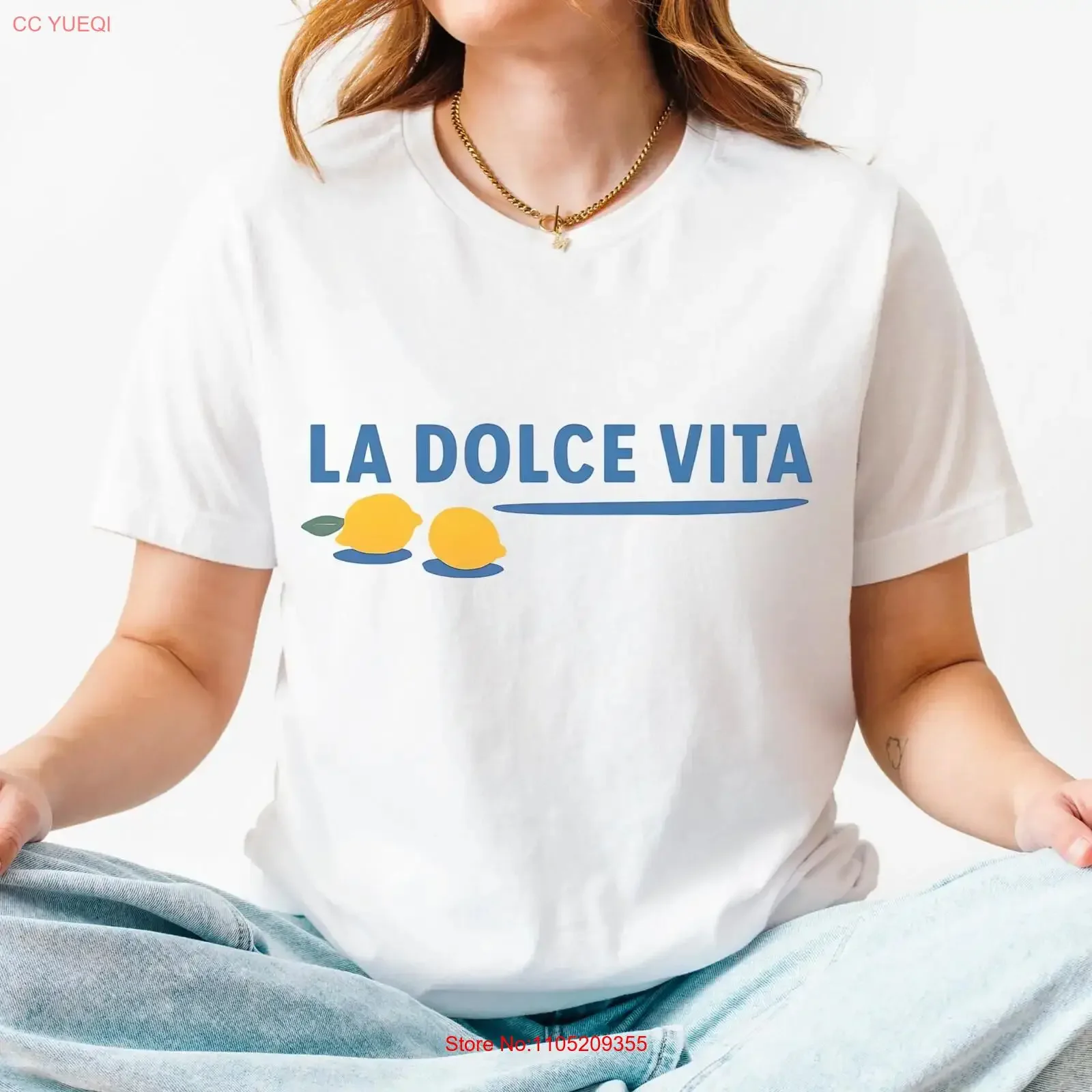 La Dolce Vita camiseta italiana verano Pastel fruta limones Retro Costa Amalfi moda Italia Ciao Bella talla grande vintage lavado