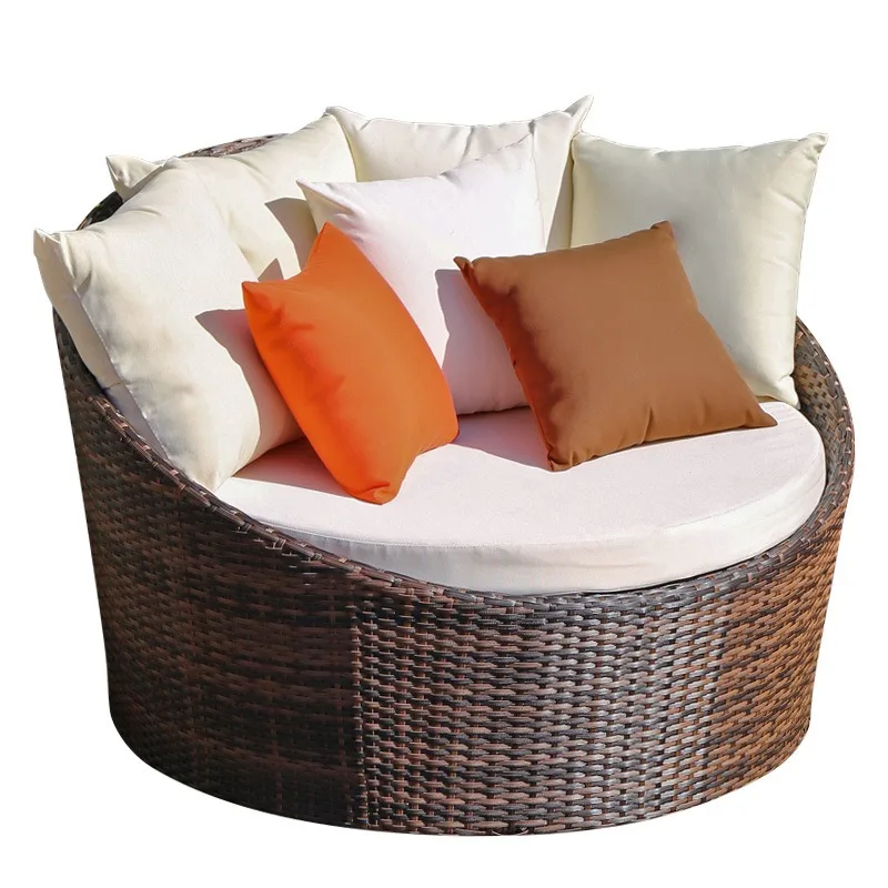 Leisure hotel swimming pool rattan balcony patio deck chair sofa furniture