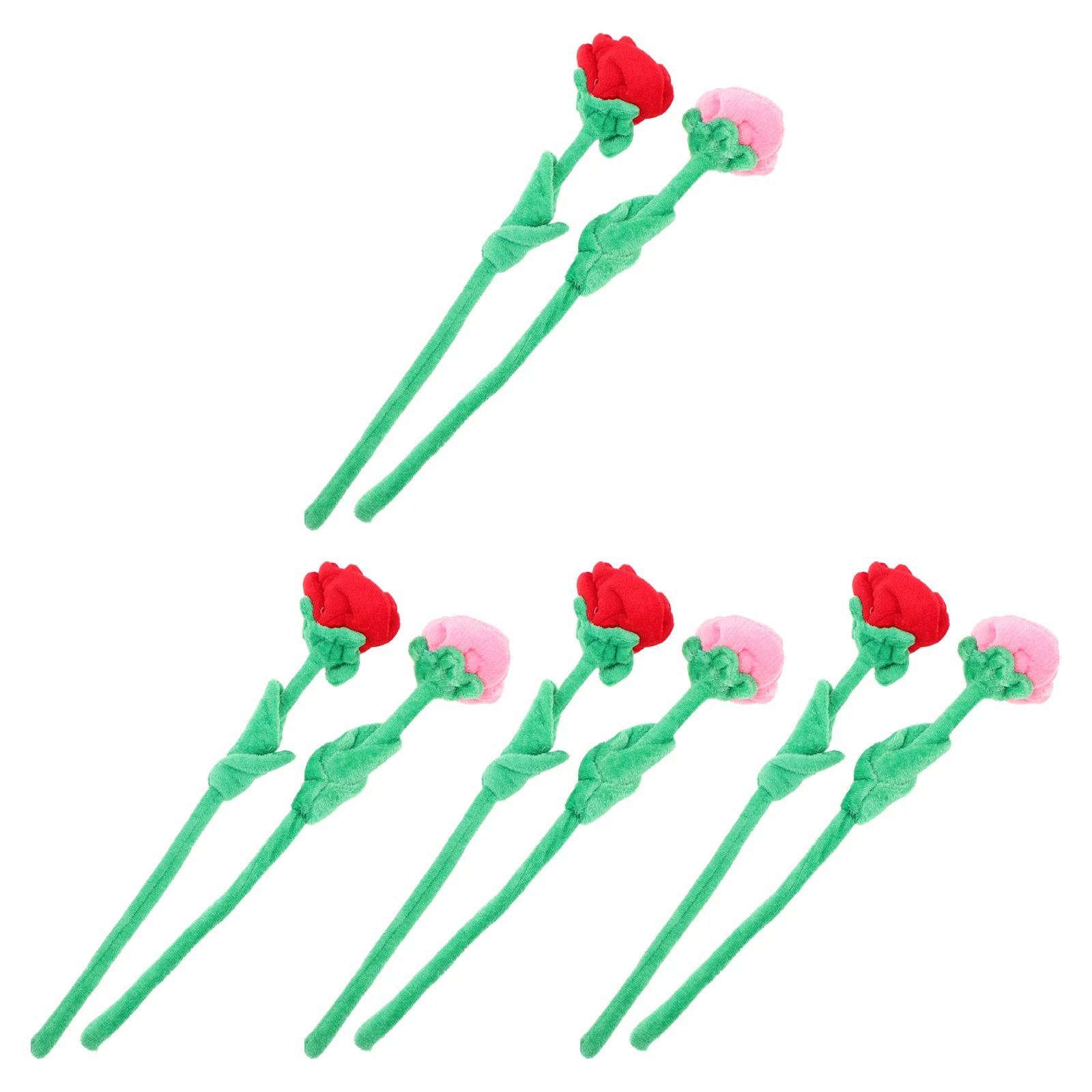 

8 Pcs Plush Artificial Flower The Gift Bouquet Supple Decor Ornament Suite Fake Arrangement