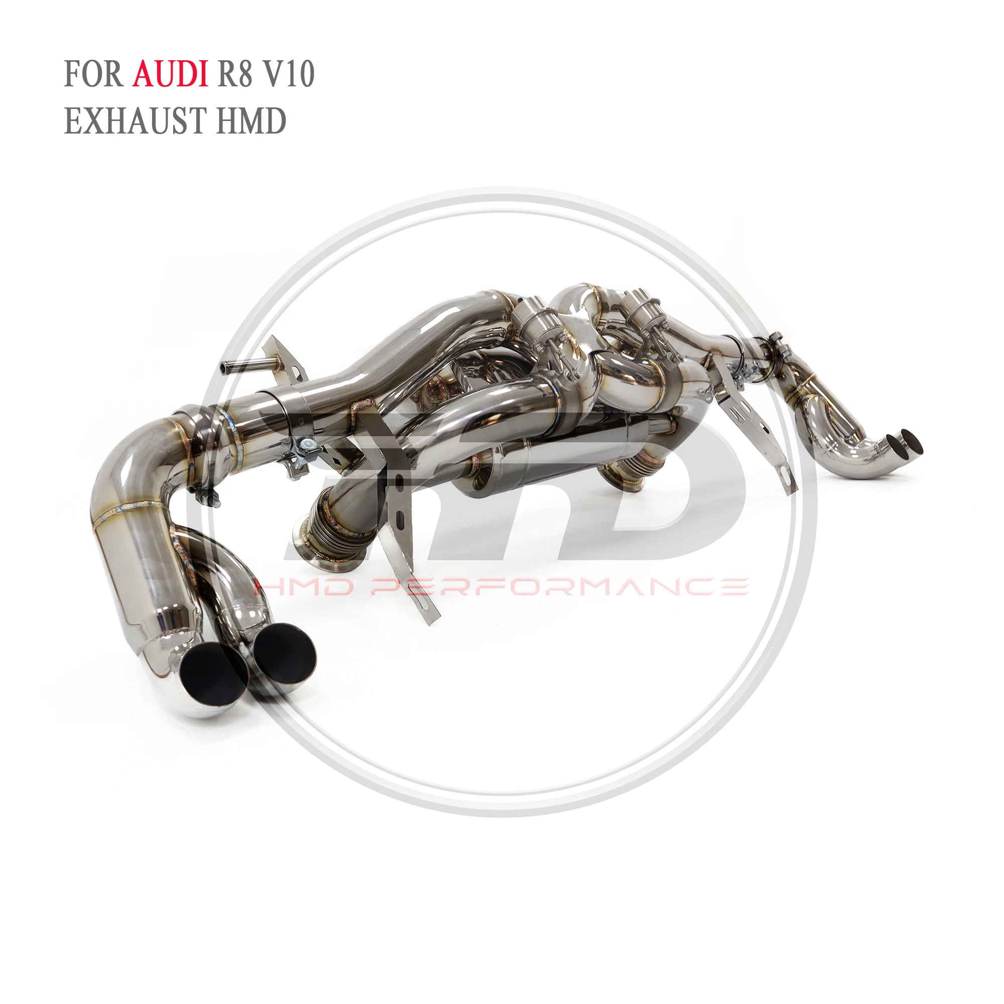 

HMD Stainless Steel Exhaust System for Audi R8 5.2L v10 4.2L v8 Auto Catback Modification Electronic Valve