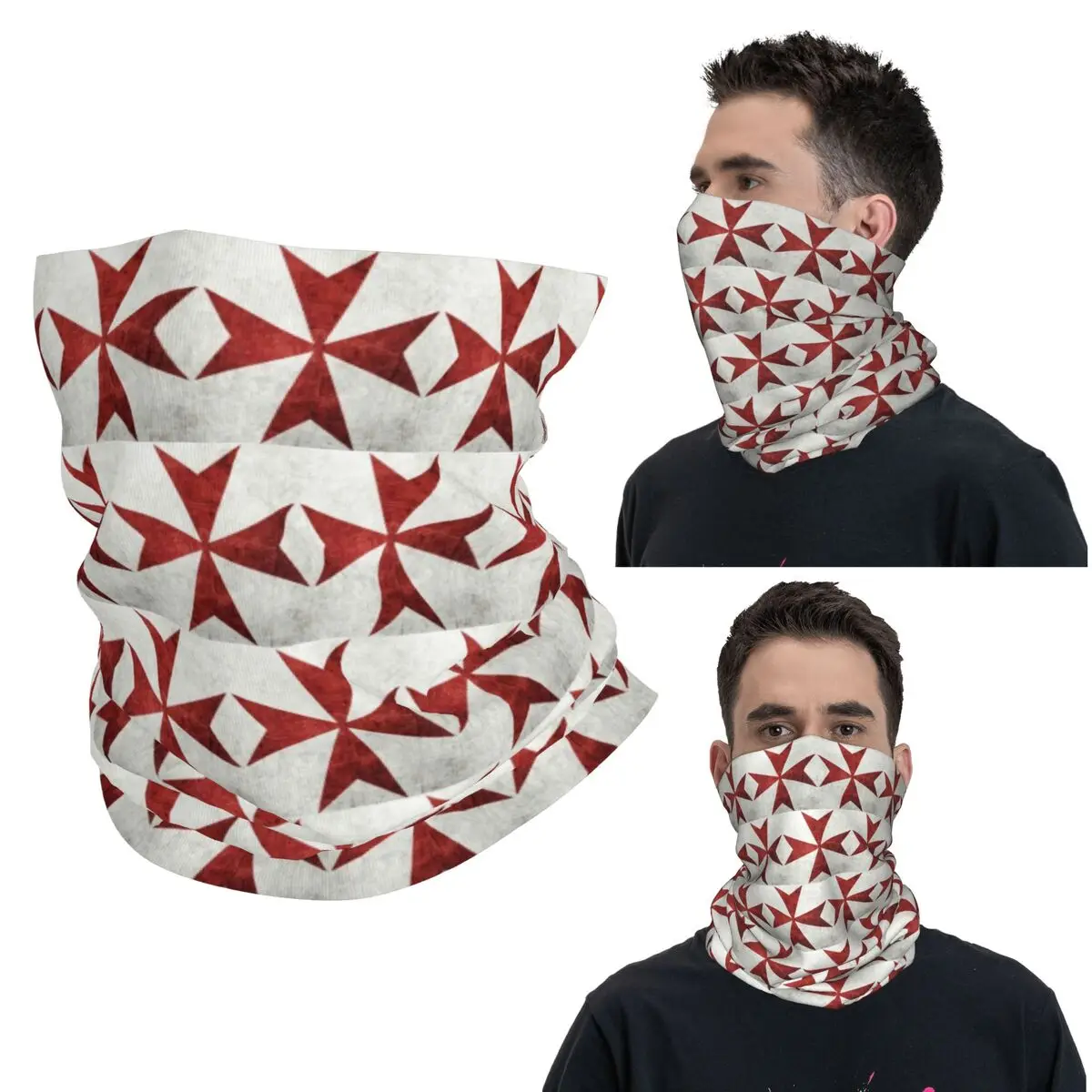

Мальтийский крест-флаг Амальфи-крест бандана шеи гетры маска с принтом шарф многофункциональная повязка на голову для мужчин женщин взрослых