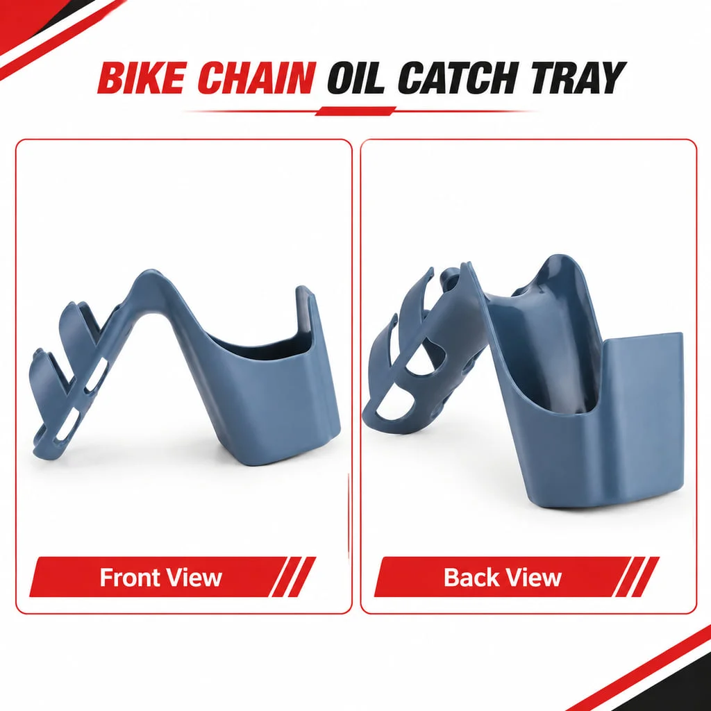 PINMOAP Bike Motorcycle Chain Oil Catch Tray Chain Drip Collector Prevent Oil Splashing Simple Practical Chain Maintenance Tool