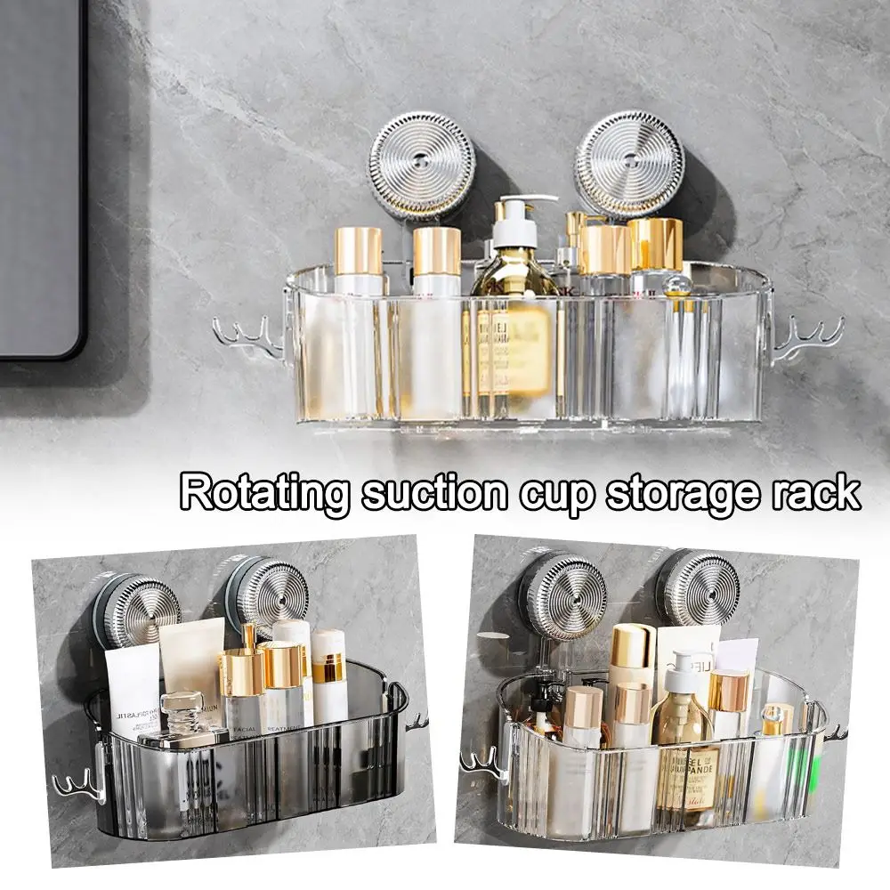 

Durable Suction Cup Bathroom Shelf Wall Mount Punch-Free Storage Shelves Cosmetic Rack for Shampoo Soap Makeup