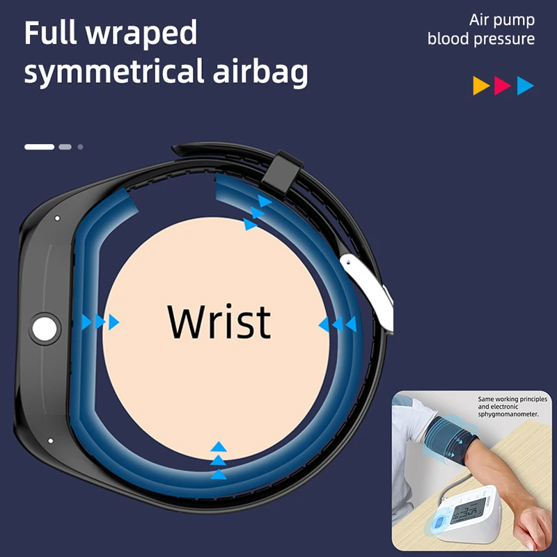 Salud presión arterial oxígeno en sangre temperatura corporal Monitor de ritmo cardíaco hombres mujeres Smartwatch impermeable dormir deporte relojes inteligentes