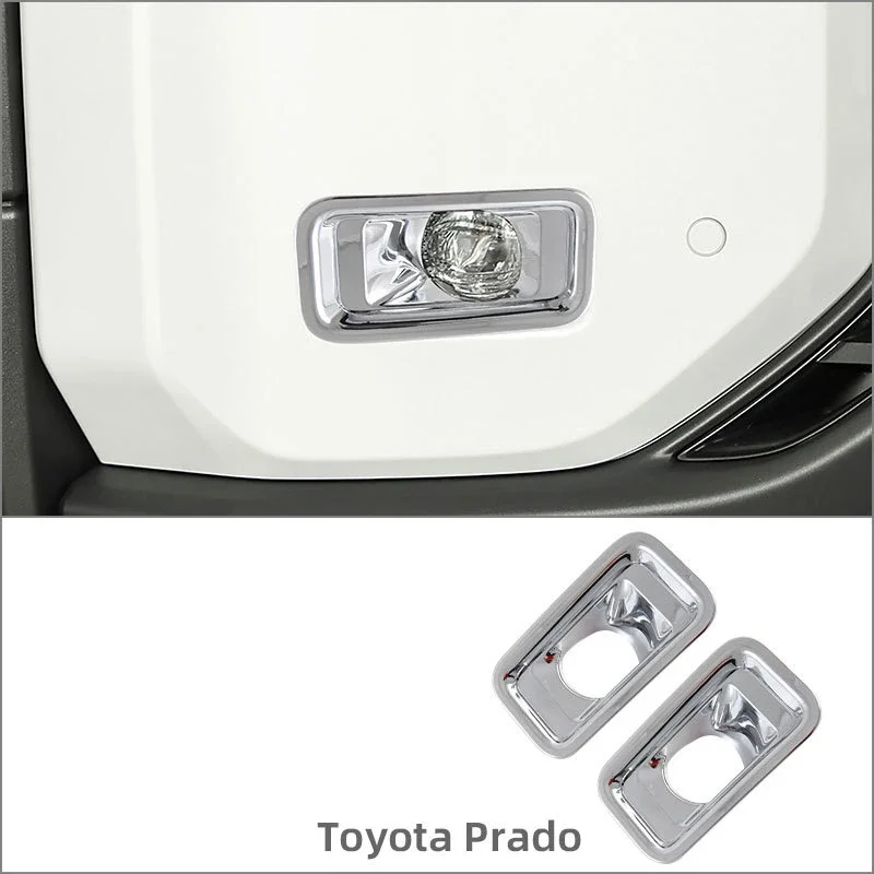 For Toyota Land Cruiser 250 Prado LC250 2024 2025 Front Fog Light Trim Cover Decoration Sticker Car Exterior Accessories