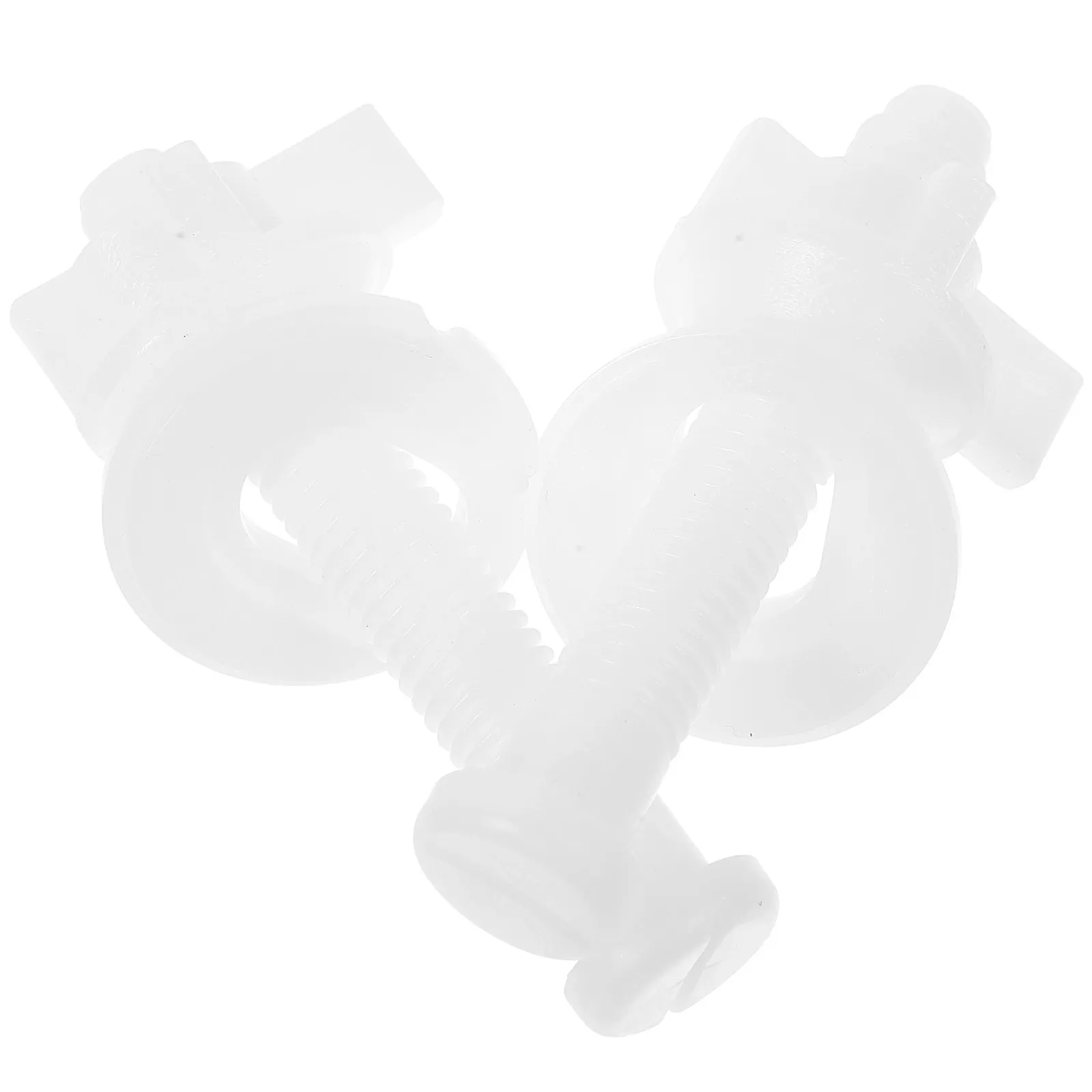 

2Pcs Toilet Seat Screws Replacement Kit Sturdy Fixing Bolts Bathroom Hardware Washers Universal Fit for Toilet Covers