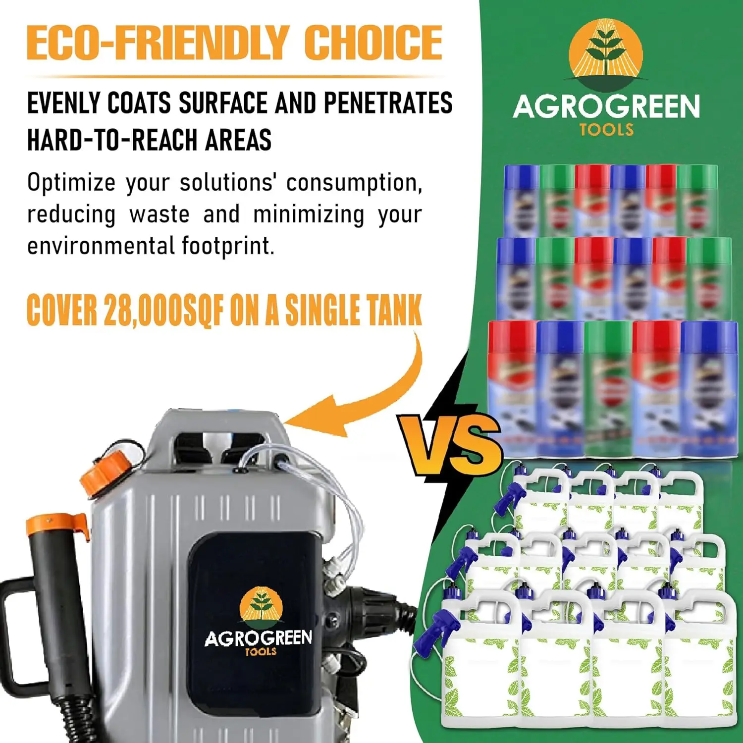 10L 전기 백팩 분무기 실내외 소독 해충 방제 정원 가정용