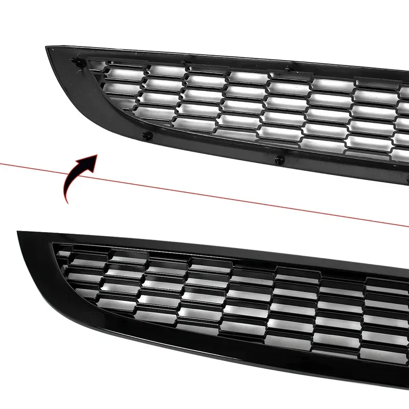 Obere Stoßstange Haube Mesh Grid für Mini Cooper & S R50 R52 R53 2002-2006 Honeycomb Front Bumper Grille Racing Gitter Auto Teile