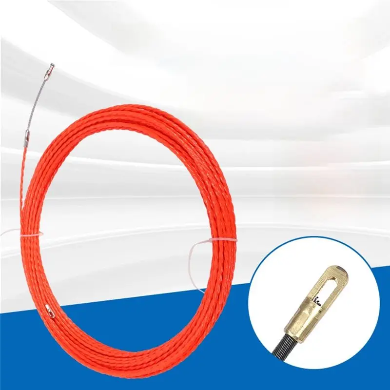 DT39 Duct Rodder Fish Tape 4.5mm x 30m Electrical Cable Puller Wire Rod Through Wall Threader Trefoil Thread Polyester