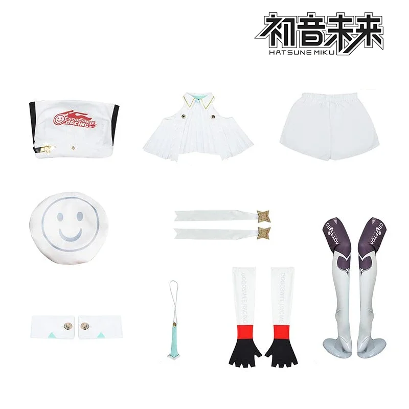 Disfraz de carreras Mikuu para mujer, disfraz con sombrero, calcetines, guantes, Anime Comic Con, juego de cuero, trajes Mikuu 2023 # 1 # W