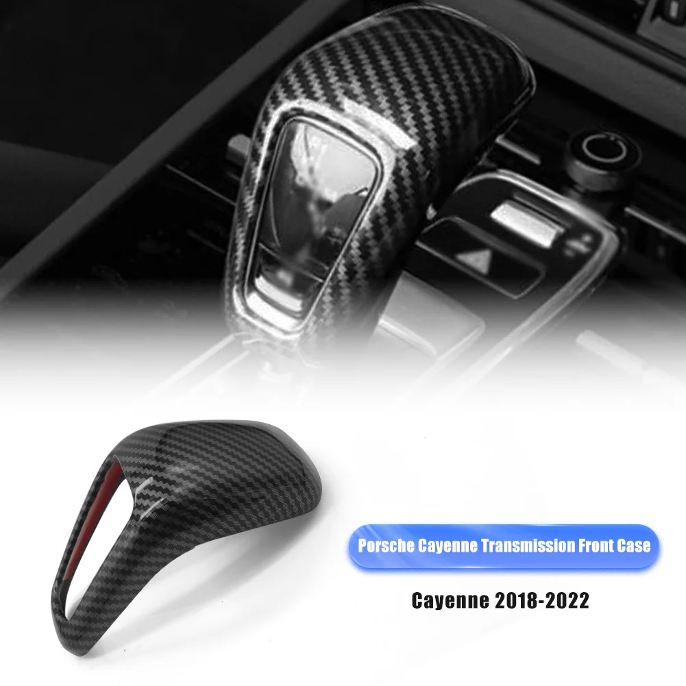 

Gear Shift Knob Cover Decorative Stickers Compatible with For Porsche Cayenne 2018-2022 Gear Lever Protective Shell Shifter Head
