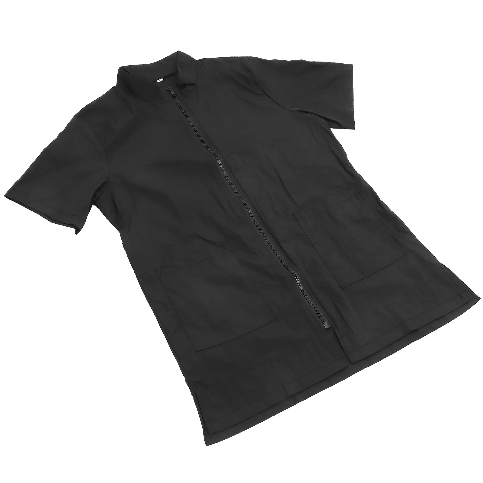 

Pet Grooming Uniform Waterproof Nylon Cosmetologist Clothes Salon Beautician Overalls Black Apron Dog Cat Pet Shop Bath