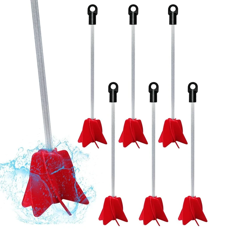 7 Pcs 12 Inch Paint Stirrer For Drill Reusable Drill Mixer Attachment Resin Mixer Helix Drill Paint Mixer Durable Easy Install