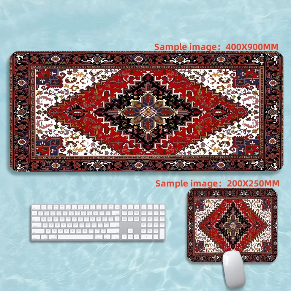 

NEW Flower Mousepad Gamer Persian Lager Computer PC Desk Mat 900X400 Keyboard Anime Office Carpet Playmat Kawaii Extended Pad