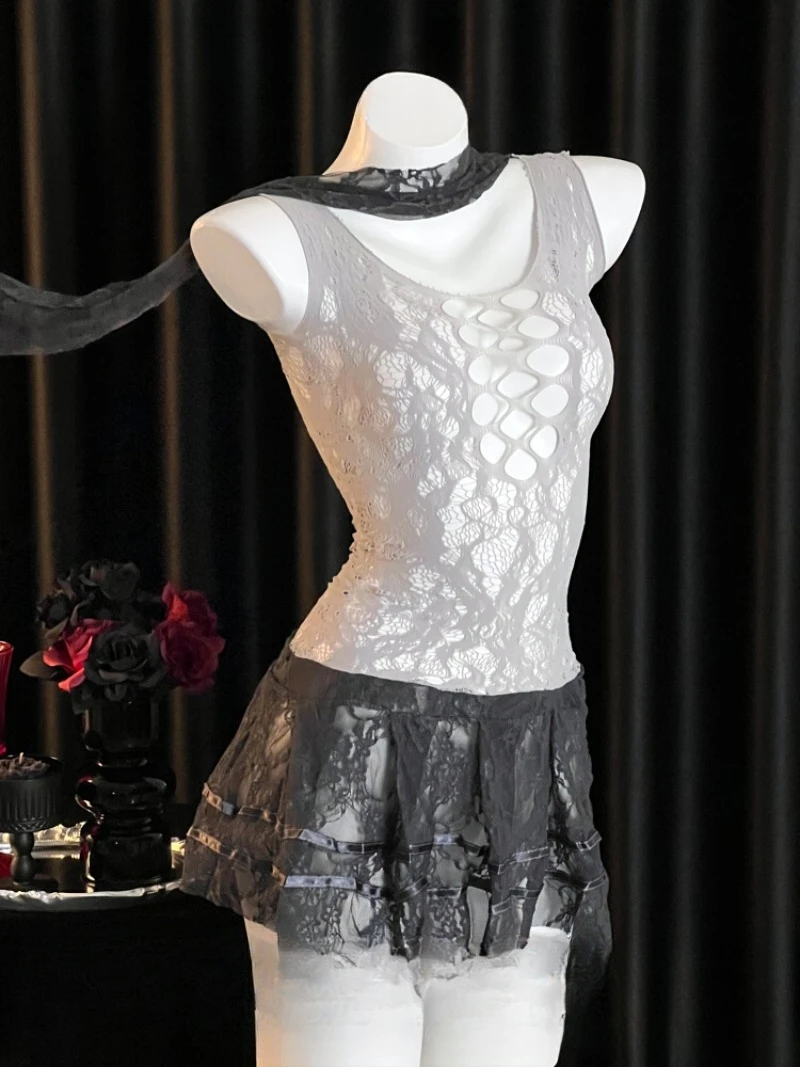 

Сексуальный наряд школьницы JK для женщин, прозрачное сетчатое платье с вырезом, костюм для соблазнителя, боевое белье Pure Desire, романтическое