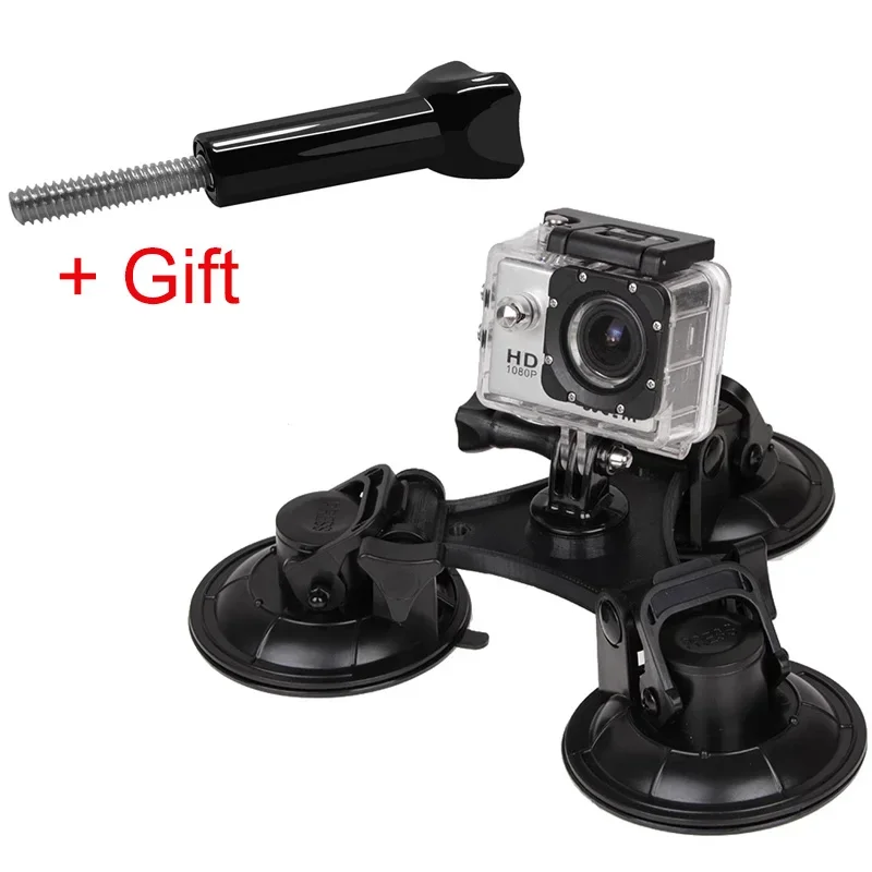 FF-F15A ventosa universale per Action Camera per ventosa in vetro per finestra GoPro con viti lunghe per accessorio Insta360 DJI Osmo