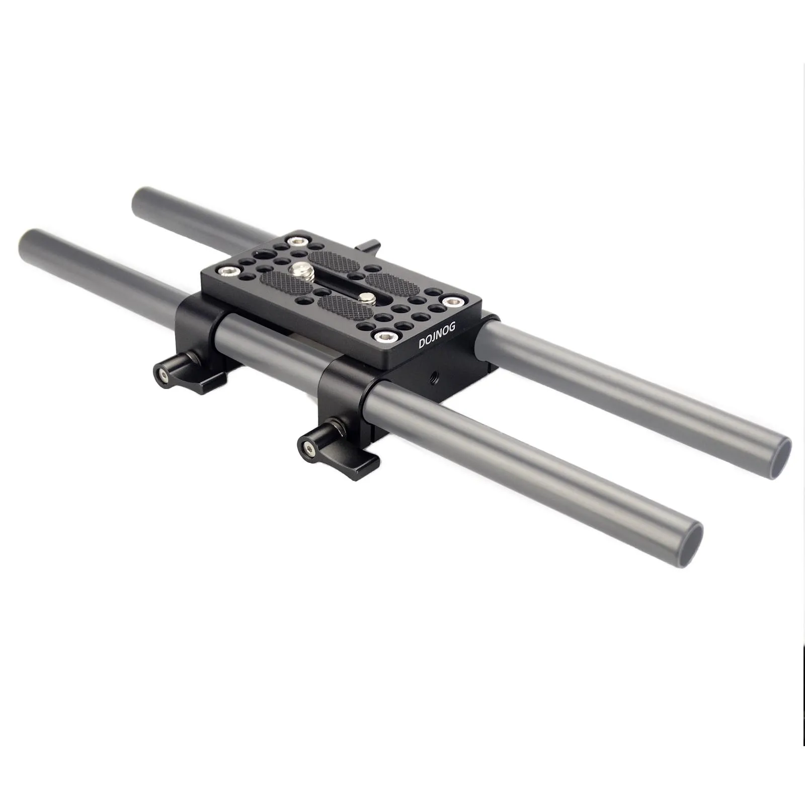 MAGICRIG Camera Quick Release Mounting Plate Tripod Mounting Plate with 15mm Rod Clamp Railblock for Rod Support DSLR Camera Rig