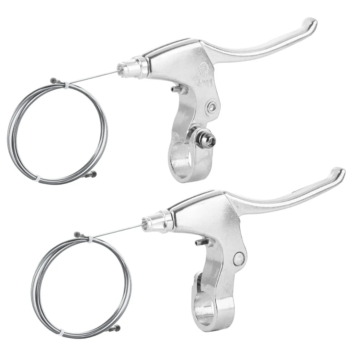 

Bicycle Accessories, Bike Brake Levers, Lightweight MTB Brake Handle And Cable, Aluminum Alloy, Black Silver Gray​​