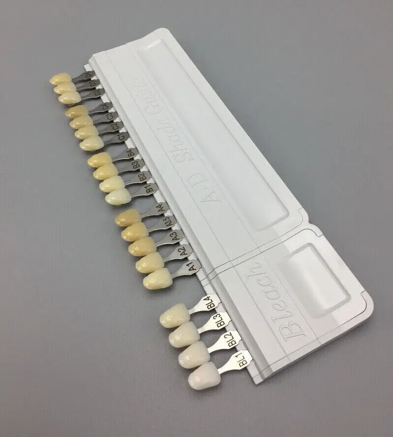 Dental Teeth AD Shade Guide Ivoclar Vivadent Porcelain Material Colorimetric Plate 20/9Color