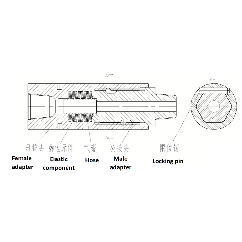 

18INCH Shock absorber with spring reduce the vibration down the hole drilling tools