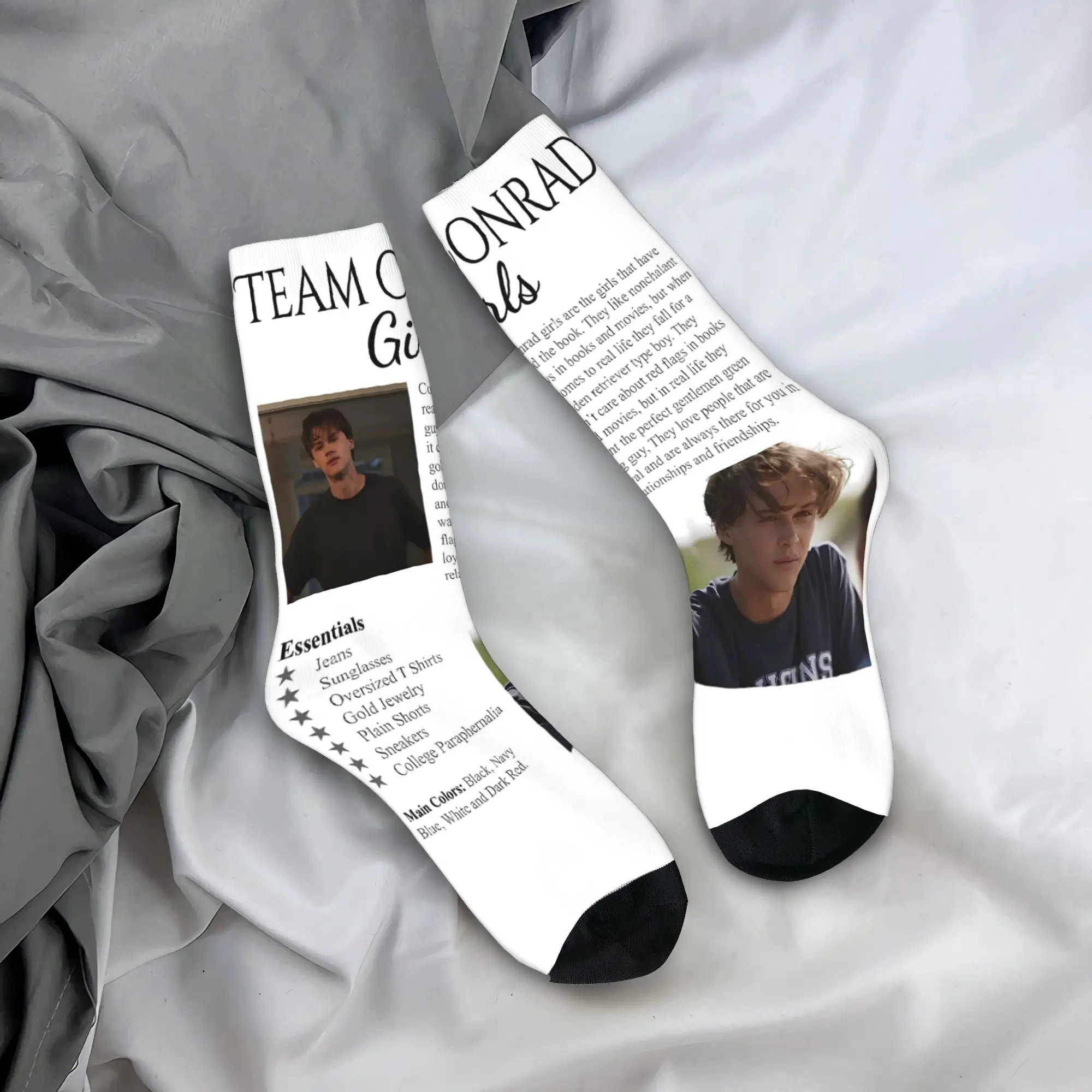 كوزينز فريق الشاطئ كونراد الصيف تحولت إلى جوارب جميلة الشتاء المضادة للانزلاق الجوارب زوجين تشغيل جوارب ناعمة دافئة #1