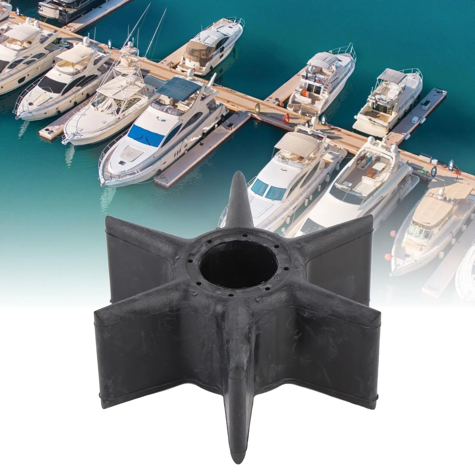 

Boat Motor Water Pump Impeller 6CE-44352-00 Nylon Rubber Water Pump Impeller Replacement for Outboard Engine
