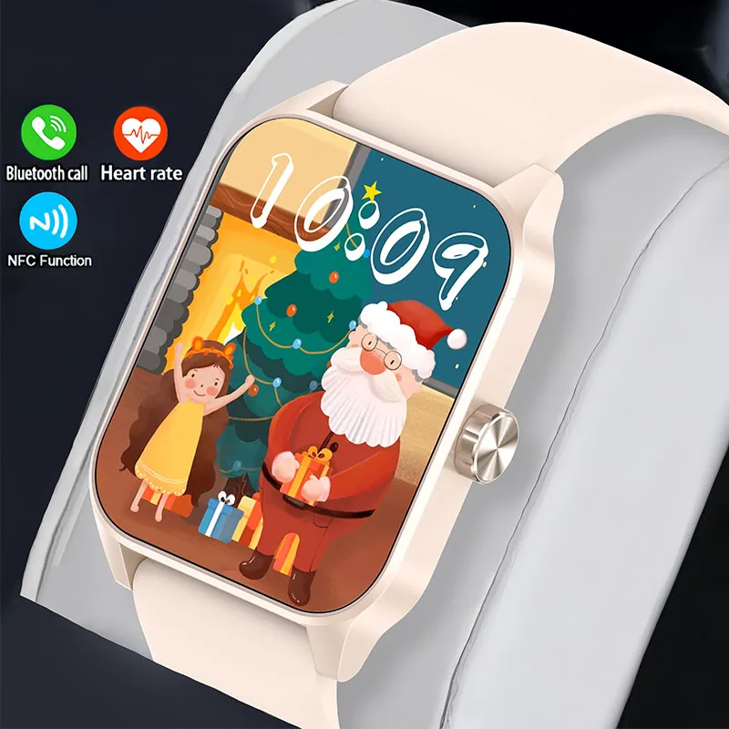 GEJIAN New Couple Smartwatch, 1.85-inch TFT 240 * 284 high-Definition large Screen, Bluetooth Calling, Smart Couple Watch