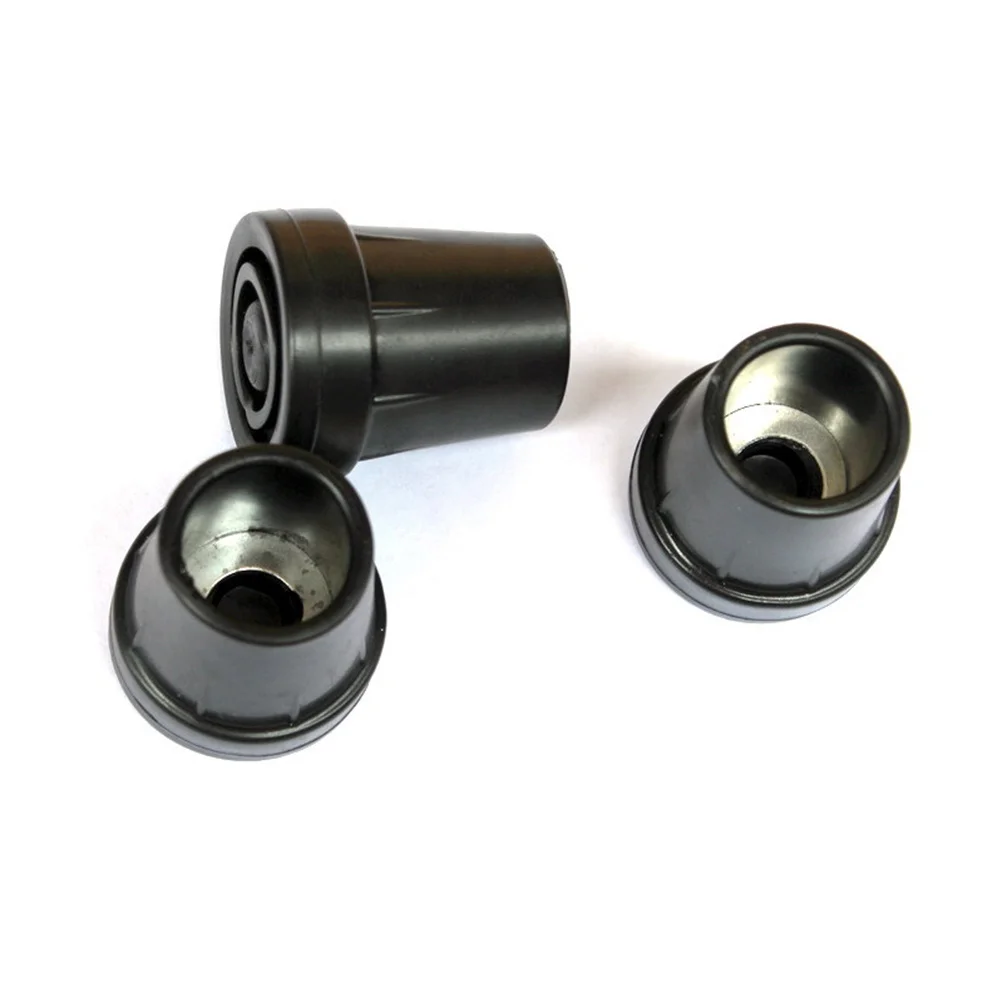 

6Pcs Walking Stick Tips Non Slip Durable Plastic Cover for Trekking Poles Elderly Gift Black Leg Tips Can Tip Protector