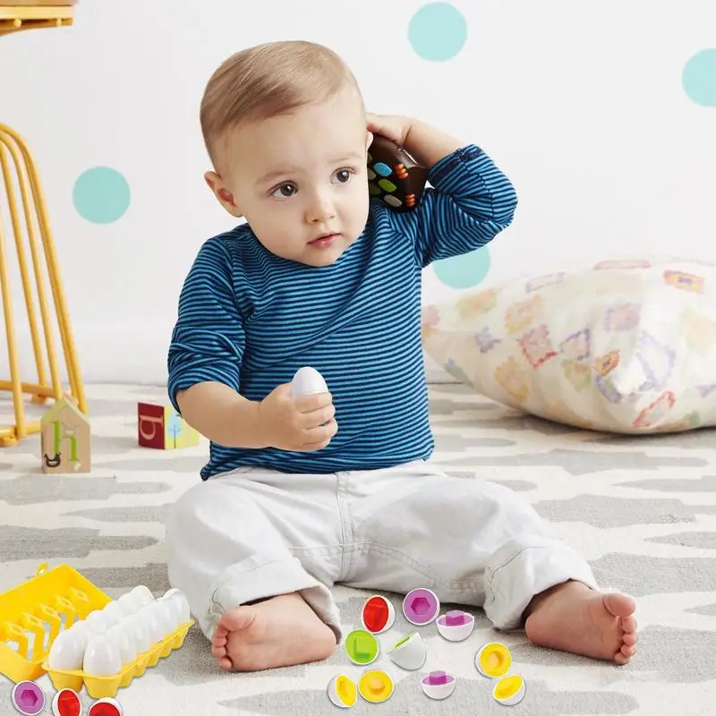 Montessori Vorm En Kleur Bijpassende Eieren Speelgoed Vroeg Leren Educatief Vorm Erkenning Ontwikkeling Stem Speelgoed Cadeau Voor Kinderen